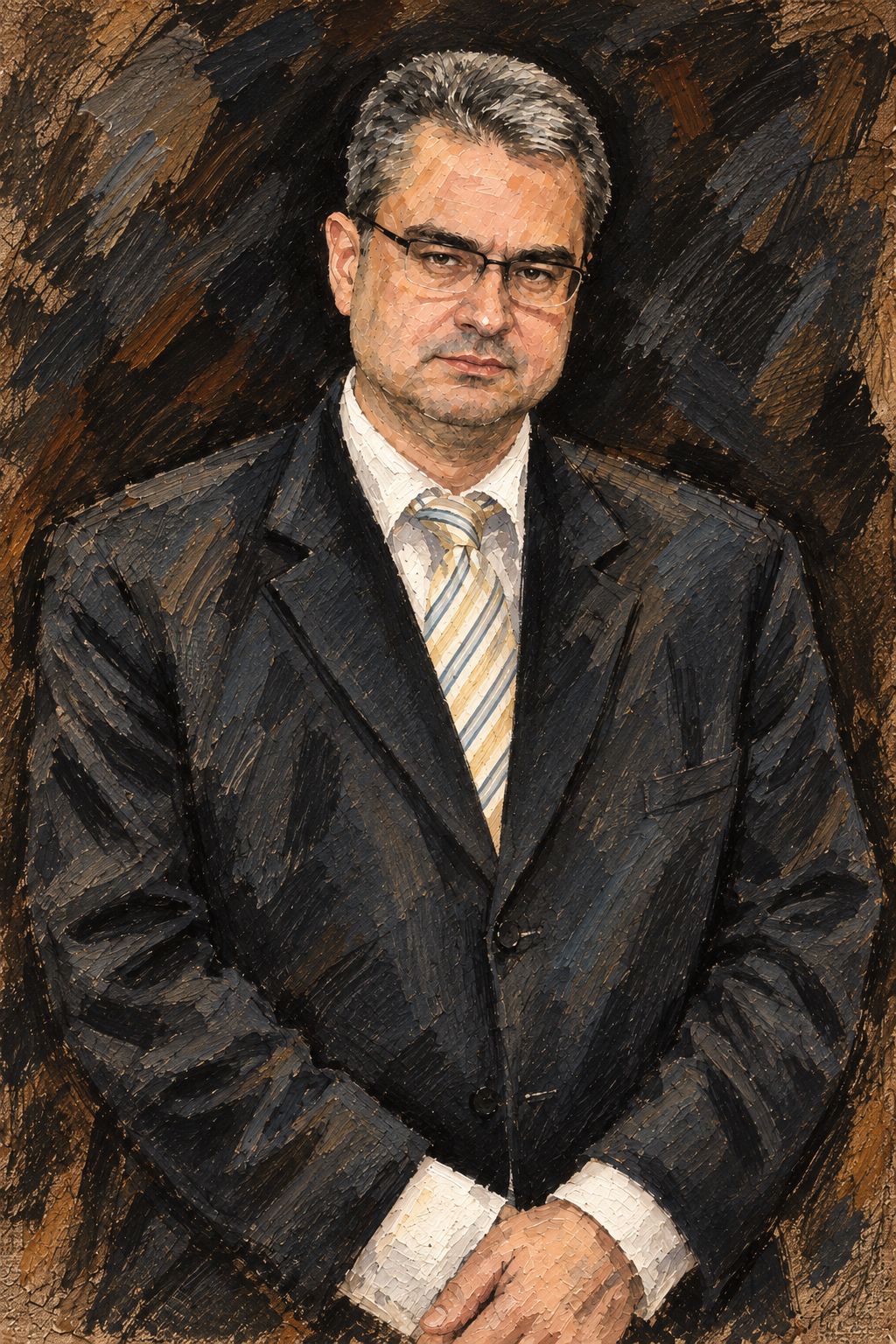 Retrato ilustrado de Carlos Rocha Lima de Toledo Neto